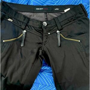 Miss Sixty Black Satin Low Rise Skinny Pants